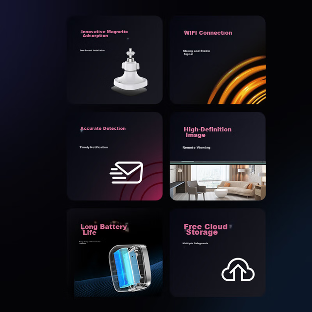 Дверная камера VSTARCAM, беспроводное видеонаблюдение с Wi-Fi и питанием от батареи, перезаряжаемый домашний наружный монитор безопасности, не требует шнура питания, не требует сверления, длительное время работы в режиме ожидания для коридора и входной дв - изображение 10