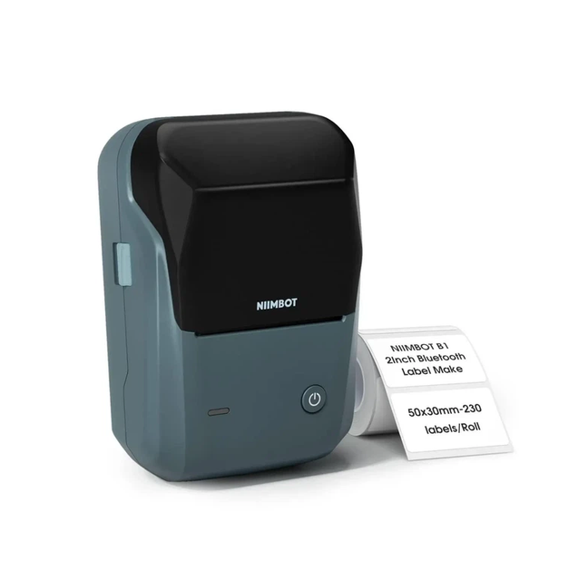 Термопринтер для друку наклейок NIIMBOT B1 DARK BLUE - зображення 4