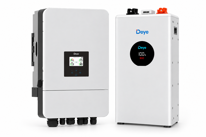 Комплект 12 (3ф) +12 | резервне живлення | DEYE SUN-12K-SG05LP3-EU-SM2 3 фази + акумулятор DEYE SE-F12-C 12 кВт·год - Фото 1 Комплект 12 (3ф) +12 | резервне живлення | DEYE SUN-12K-SG05LP3-EU-SM2 3 фази + акумулятор DEYE SE-F12-C 12 кВт·год - зображення 1