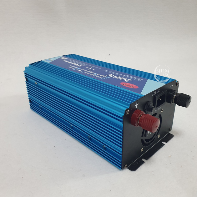 Перетворювач напруги інвертор Wimpex 3000W 12В–220В з функцією заряджання АКБ, дисплеєм та USB від АКБ 12В, з чистою синусоїдою, номінальна потужність 3000Вт, WX-3100 - зображення 10