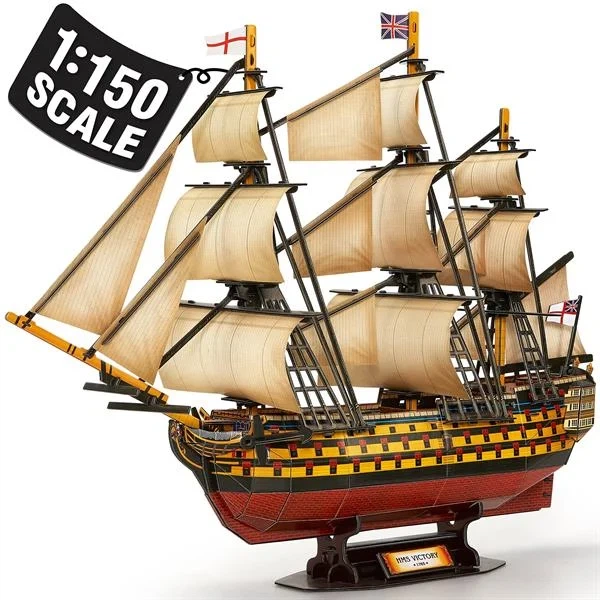 3D пазл CubicFun Корабль HMS Victory - Фото 10 3D пазл CubicFun Корабль HMS Victory - изображение 10