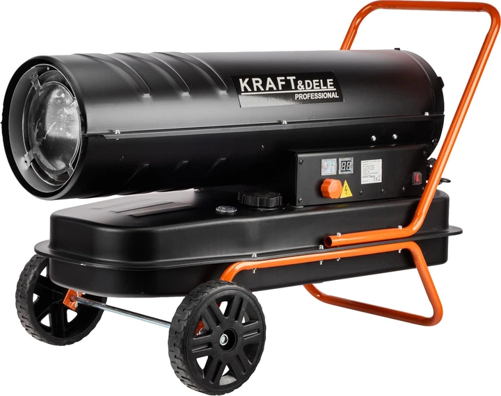 Дизельная тепловая пушка 35000 Вт Kraft&Dele KD11711 с автоматическим термостатом и воздушным потоком 720 м³/час для склада, мастерских и хозяйственных зон - изображение 3