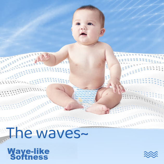 BOBDOG [Формамид не обнаружен] Подгузники Small Wave, размер S, 104 штуки, ультратонкие, летние, сухие и дышащие. - изображение 7