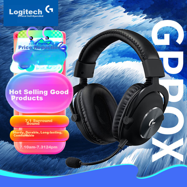 Навушники Logitech G PRO X, дротові - Фото 2 Навушники Logitech G PRO X, дротові - зображення 2