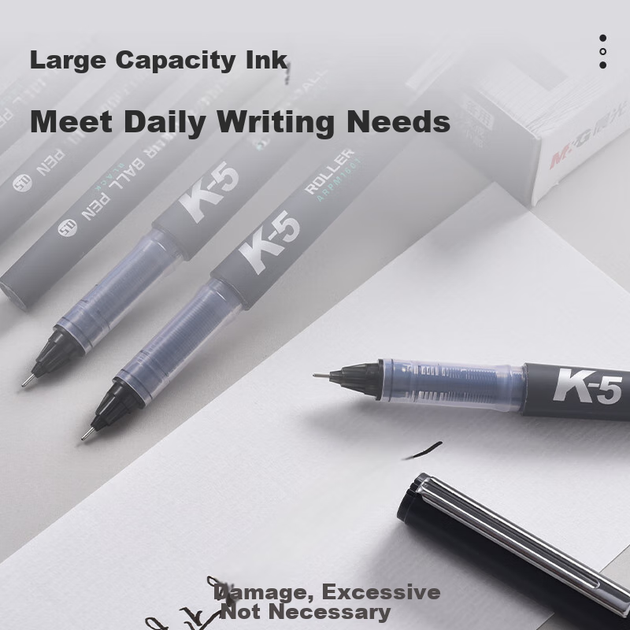 Гелева ручка M&G Stationery 0,5 мм чорного кольору V5, оновлена версія, швидковисихаюча рідка ручка для прямого підпису (з можливістю повторного заправлення), ручка на водній основі з повною голкою K5, що отримала нагороду, 12 ручок/коробка ARPM1601, вс - Фото 8 Гелева ручка M&G Stationery 0,5 мм чорного кольору V5, оновлена версія, швидковисихаюча рідка ручка для прямого підпису (з можливістю повторного заправлення), ручка на водній основі з повною голкою K5, що отримала нагороду, 12 ручок/коробка ARPM1601, вс - изображение 8