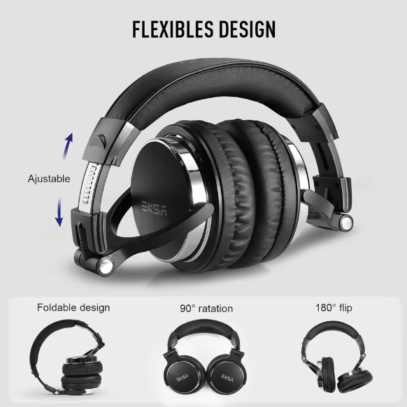 Наушники проводные OneOdio EKSA P100 Черный - изображение 4