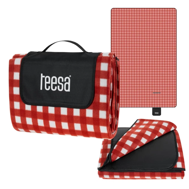 Коврик для пикника Teesa TSA8904-1 200x300 см с изоляцией Red (5901890104593) - изображение 5