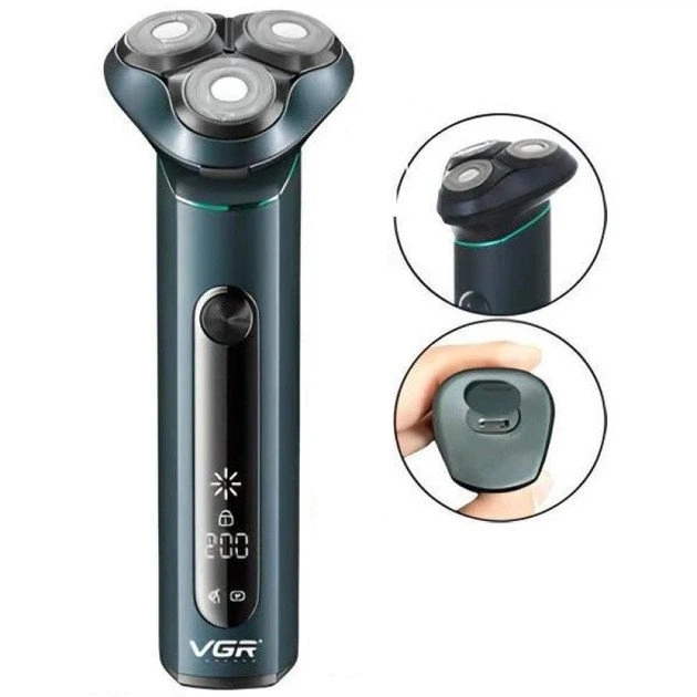 Електробритва VGR V 310 8 Вт зелена - зображення 2