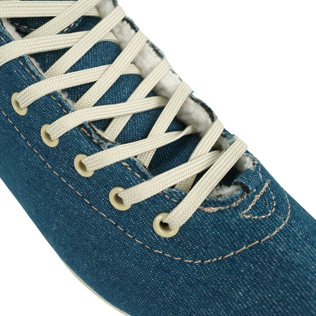 Łyżwy figurowe damskie Roces Jeans Eco-Fu niebieskie Jeansowe z futerkiem (450748 001) - obraz 7