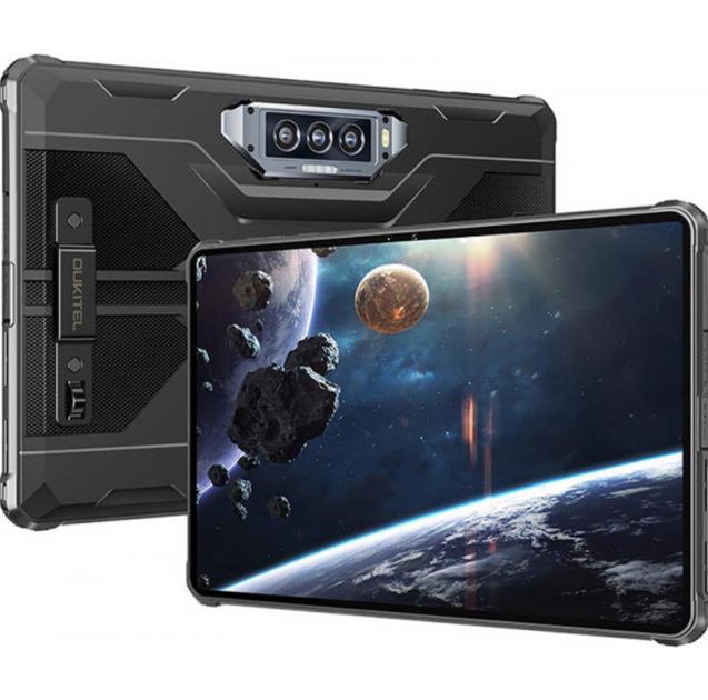 Захищений планшет Oukitel RT8 11" FHD+ 6GB 256GB MediaTek Helio G99 20000mAh 48+32Мп IP69K MIL-STD-810 LTE Black(LM_50BC6A0C0E7D) - зображення 3