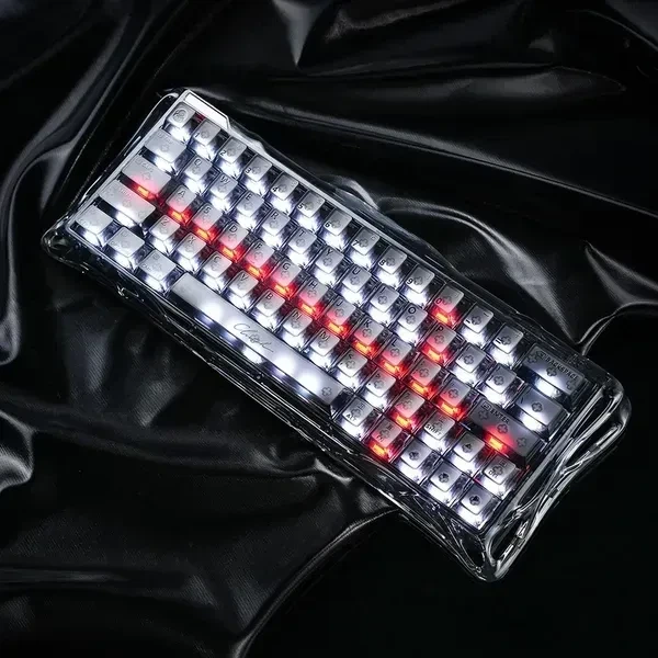 Магнітна клавіатура GravaStar Mercury V60 Onyx Crystal, 65%, Hall Effect, Rapid Trigger, 8000 Гц опитування, RGB - зображення 4