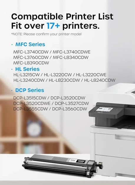 Комплект картриджей myCartridge TN248XL CMYK 4 шт для Brother HL-L3240CDW MFC-L3760CDW DCP-L3560CDW - Фото 5 Комплект картриджей myCartridge TN248XL CMYK 4 шт для Brother HL-L3240CDW MFC-L3760CDW DCP-L3560CDW - изображение 5