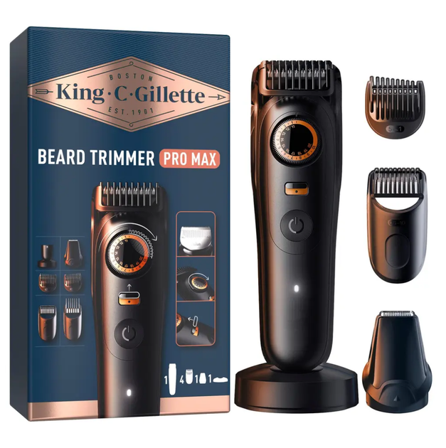 Тример Gillette FUSION King C (тример + 4 насадки + підставка) (8006530219457) - изображение 2