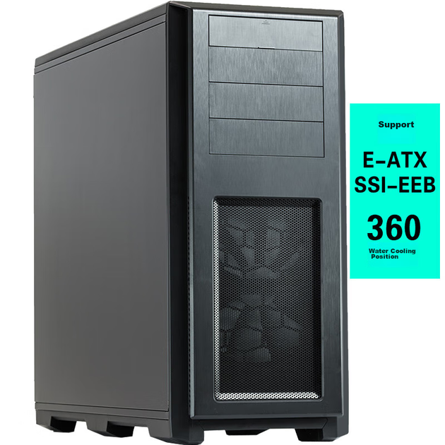 Корпус для настільного сервера PHANTEKS 614PC Full Tower E-ATX (підтримує материнську плату SSI-EEB/відеокарту 5090/8 слотів PCI/відсіки для декількох жорстких дисків NAS) - Фото 4 Корпус для настільного сервера PHANTEKS 614PC Full Tower E-ATX (підтримує материнську плату SSI-EEB/відеокарту 5090/8 слотів PCI/відсіки для декількох жорстких дисків NAS) - зображення 4
