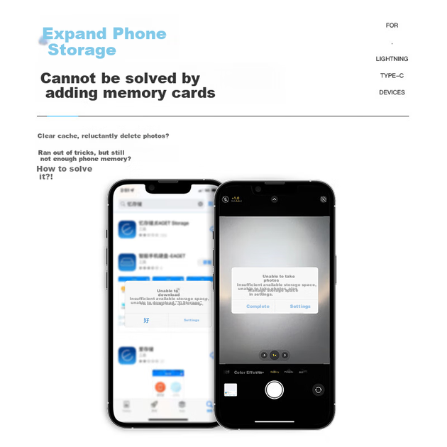 USB-флеш-накопичувач EAGET 512 ГБ з інтерфейсом Lightning/Type-C для телефонів Apple та Android, офіційний сертифікований MFI Apple, резервне копіювання однією клавішею для телефону та комп'ютера, подвійного використання, чорний - зображення 8
