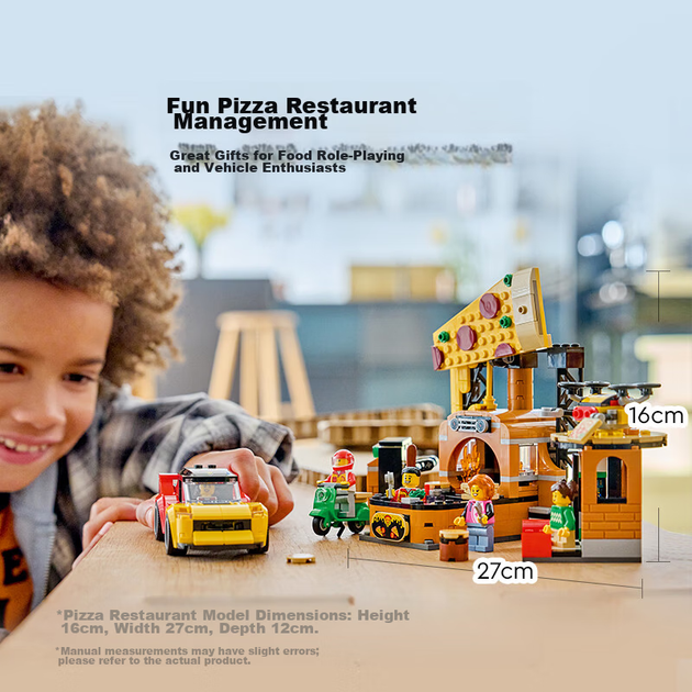 Будівельні блоки LEGO City 60496 Фабрика доставки піци для дітей хлопчики дівчатка іграшка подарунок на день народження декор для дому - зображення 2