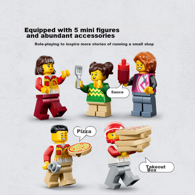 Будівельні блоки LEGO City 60496 Фабрика доставки піци для дітей хлопчики дівчатка іграшка подарунок на день народження декор для дому - зображення 5