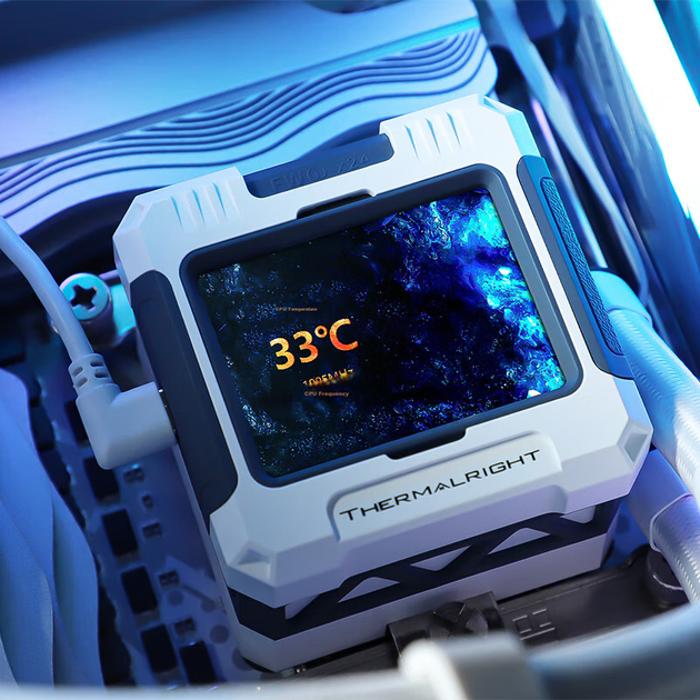 Рідинний кулер для процесора Thermalright FROZEN WARFRAME 360 WHITE ARGB з IPS LCD-дисплеєм FW360 WHITE ARGB - зображення 6