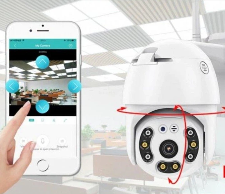 Уличная PTZ WiFi камера видеонаблюдения ICSEE 5MP с поворотом 300° и ночной съемкой - Фото 5 Уличная PTZ WiFi камера видеонаблюдения ICSEE 5MP с поворотом 300° и ночной съемкой - изображение 5