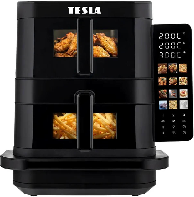 Мультипіч Tesla AirCook TrioZone Q636 XXL (AIRCKTZQ636XXLBLK) - зображення 2