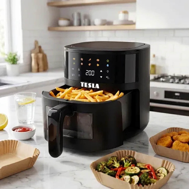 Frytkownica beztłuszczowa Tesla AirCook Q45 Pro (AIRCKQ45PROBLK) - obraz 7