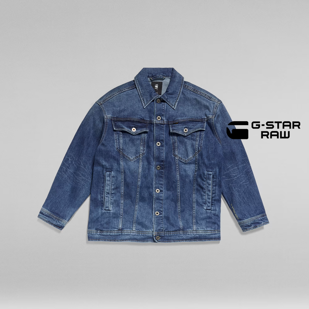 Жіноча оверсайз джинсова куртка Oversized Denim Jacket G-Star Raw, розмір XS (d23136-c052-a951) - изображение 4