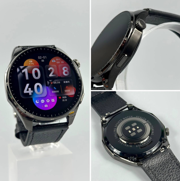 Смарт-годинник Kalobee Amerika SK52 AMOLED з 3 ремінцями - зображення 10