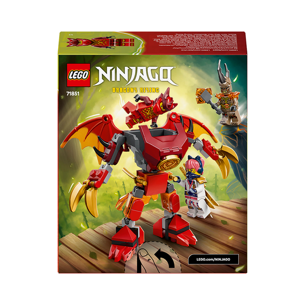 Конструктор LEGO NINJAGO Бойовий набір робота Дракона Кая 85 деталей (71851) - зображення 3