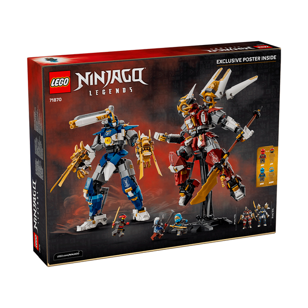 Конструктор LEGO NINJAGO Роботы-титаны-близнецы 1707 деталей (71870) - Фото 3 Конструктор LEGO NINJAGO Роботы-титаны-близнецы 1707 деталей (71870) - изображение 3