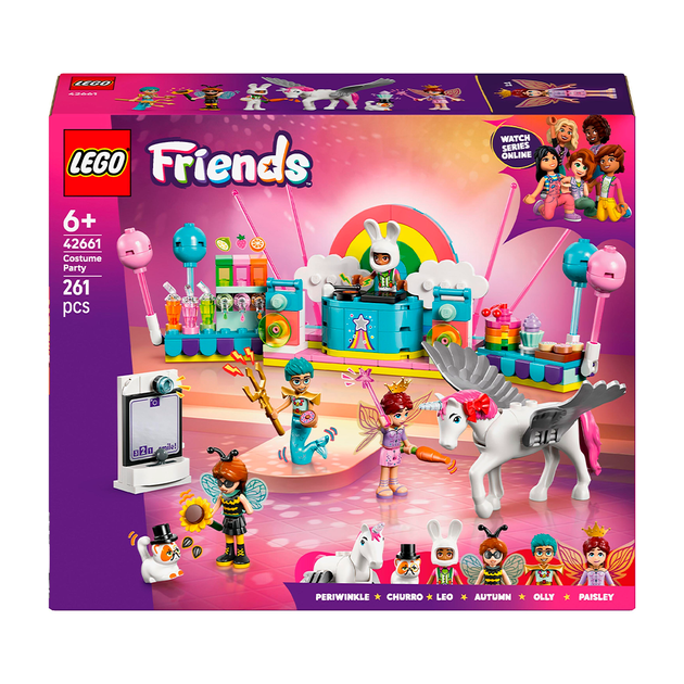 Конструктор LEGO Friends Костюмированная вечеринка с единорогом и феей 261 деталь (42661) - Фото 2 Конструктор LEGO Friends Костюмированная вечеринка с единорогом и феей 261 деталь (42661) - изображение 2