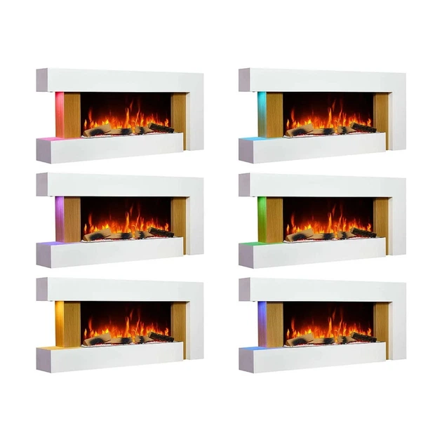 Настенный электрокамин ArtiFlame Fjord AF52 с обогревом и звуковым эффектом - изображение 5