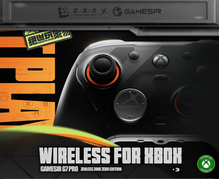 Геймпад GameSir G7 Pro Zenless Zone Zero Edition для Xbox, ПК, Android, беспроводной 2.4G, Bluetooth 5.3, TMR стики, Hall Effect - изображение 3