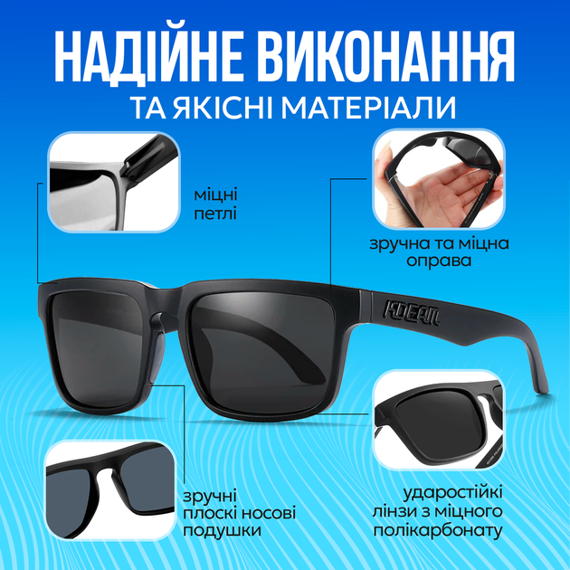 Солнцезащитные поляризационные очки Navi унисекс с UV400, антибликовые, для вождения и рыбалки - изображение 4