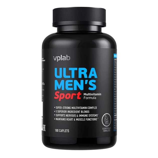 Multi для чоловіків VPLab Ultra Men's Sport Multivitamin 180 caps (5060255356715) - изображение 2