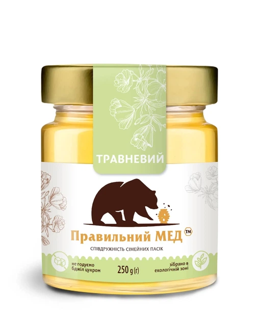 Травневий мед ТМ Правильний мед с/б 250г - зображення 2