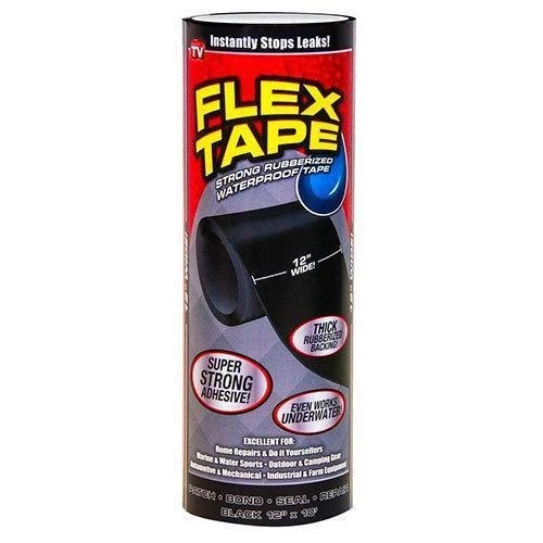 Водонепроникна ізоляційна стрічка Flex Tape, міцна на розрив, 10 х 150 см - зображення 5