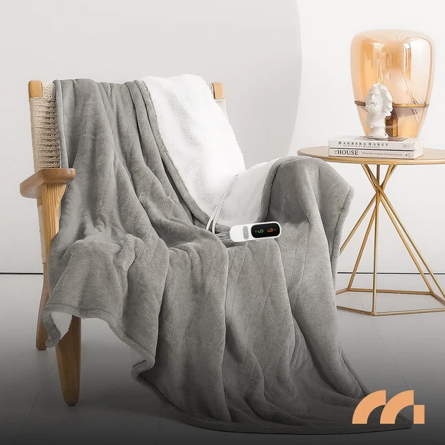 Электроодеяло Maltec CozyHeat 112007 180×160 см, 160 Вт, серая - изображение 2