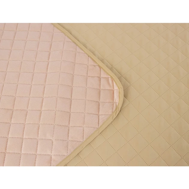 Двустороннее декоративное покрывало Руно Velour Apricot ромб 150х220 см персиковое - Фото 7 Двустороннее декоративное покрывало Руно Velour Apricot ромб 150х220 см персиковое - изображение 7