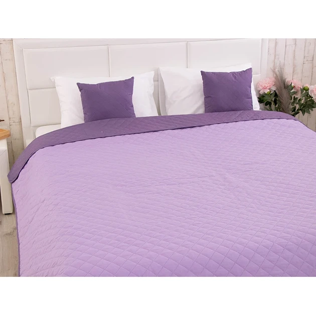 Двустороннее декоративное покрывало Руно Violet 220х240 см фиолетовое - изображение 11