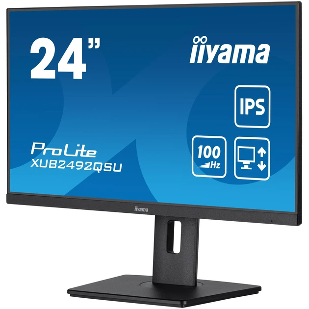 Монітор 23.8" iiyama ProLite XUB2492QSU-B1 - Фото 4 Монітор 23.8" iiyama ProLite XUB2492QSU-B1 - зображення 4