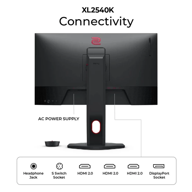 Монітор 24.5" BenQ Zowie XL2540K (9H.LJMLB.QBE) - зображення 10