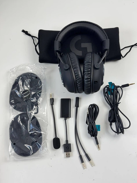 Дротові навушники Logitech G PRO X з мікрофоном – DTS X 7.1, 50mm (981-000818) - Б/В - Фото 3 Дротові навушники Logitech G PRO X з мікрофоном – DTS X 7.1, 50mm (981-000818) - Б/В - зображення 3