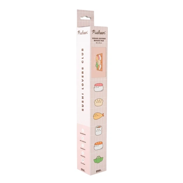 Мат на стол Pusheen Sushi Roll из экокожи XXL 60x35 см (MGGEPU06) - изображение 7
