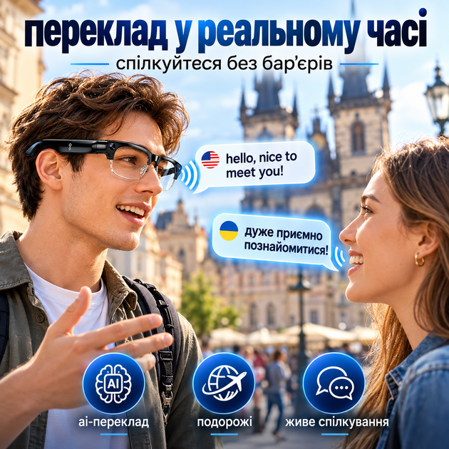 Розумні окуляри з AI-помічником та камерою 8 Мп - зображення 7