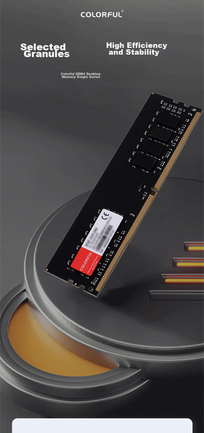 Оперативна пам'ять Colorful DDR4-3200 8192MB PC4-25600 - Фото 2 Оперативна пам'ять Colorful DDR4-3200 8192MB PC4-25600 - зображення 2