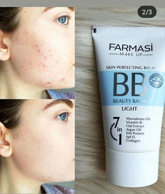 Тональный бб крем Farmasi bb cream spf15 Light светлый 01 50 мл - Фото 4 Тональный бб крем Farmasi bb cream spf15 Light светлый 01 50 мл - изображение 4