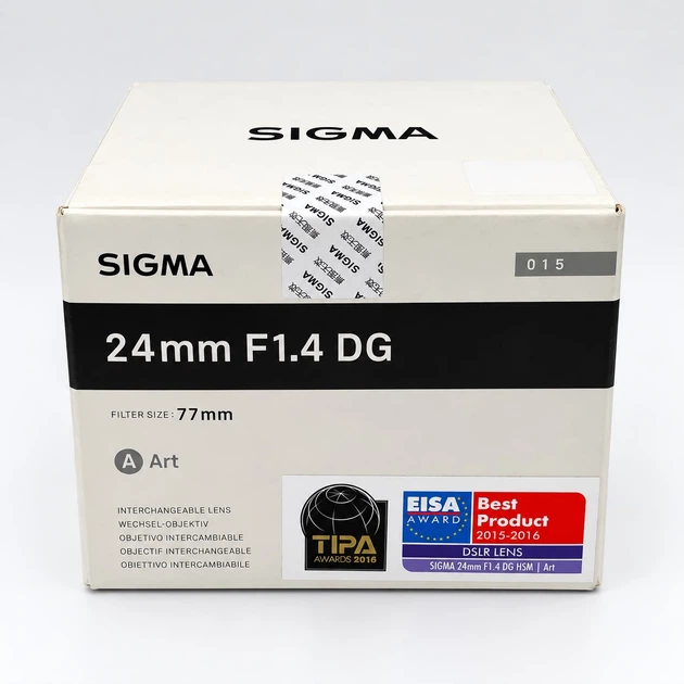 Об'єктив Sigma 24mm f/1.4 DG HSM Art для Canon EF — світлосильний ширококутний об'єктив для професійної фото- та відеозйомки - зображення 2