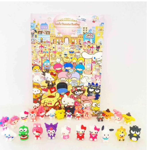 Адвент-календарь Hello Kitty и друзья, 24 фигурки, 3 см - Фото 3 Адвент-календарь Hello Kitty и друзья, 24 фигурки, 3 см - изображение 3