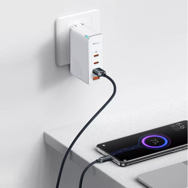 Кабель Baseus Crystal Shine Series Fast Charging Type-C 100W (1.2m) - Фото 2 Кабель Baseus Crystal Shine Series Fast Charging Type-C 100W (1.2m) - изображение 2