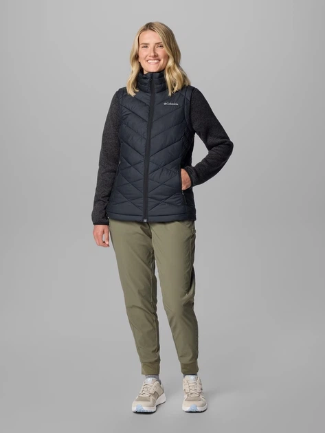 Теплый жилет короткий женский Columbia 542843603 XS Черный (1163176716) - изображение 4